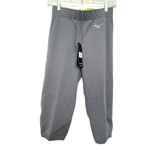 Mizuno Softball Pants Sz S Women Performance Sports  Drawstring Gray NEW